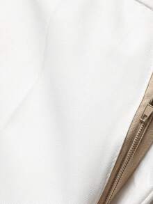 Men's White Premium Suit Set - Casual Suit, Wrinkle-Resistant, Anti-Pilling, Business Formal, Wedding Banquet, Seasonal Commute, Office Party Dress, Two-Piece Set - 白色 - 查看 7