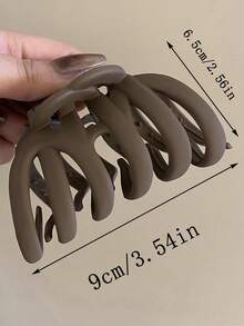 3 pezzi/1 pezzo Fermagli per capelli in plastica da donna da 9 cm, colori nero, cachi, marrone, eleganti e semplici di alta qualità, adatti per uso quotidiano, cfesta, party, pendolarismo, spiaggia, acconciature come coda di cavallo, chignon, lavaggio del viso, trucco, accessori eleganti per capelli, accessori invernali per capelli