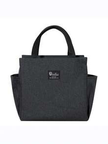 1 件午餐袋保温午餐袋热袋双口袋午餐袋大容量学生餐加厚铝箔便携式保温盒午餐袋午餐盒午餐盒午餐容器保温午餐袋适用于旅行野餐户外学校工作露营办公室女士男士学生旅行必需品学校用品大学必需品午餐盒袋假期女士学校包学校配件 - 彩色 - 查看 10