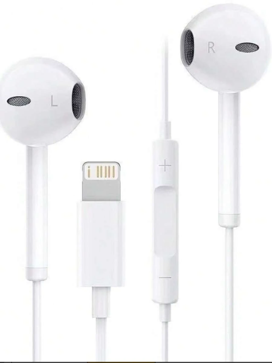 Audífonos alámbricos con entrada de 3.5 mm, sonido claro y cómodo EP080 - Blanco - Ver 1