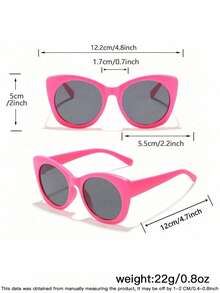 1 SET 3 PCS Boys And Girls Aged 4-8 Years, Cute Cat-Eye And Rectangular Fashion Glasses, Suitable For Holiday Outings, Festive Gifts, And Parties - Multicolor - View 10