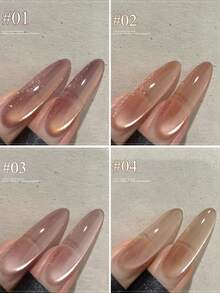 15毫升金鸦福耀玻璃珍珠猫眼美甲凝胶，2025新款缎面月光猫眼美甲特效 - 彩色 - 查看 1