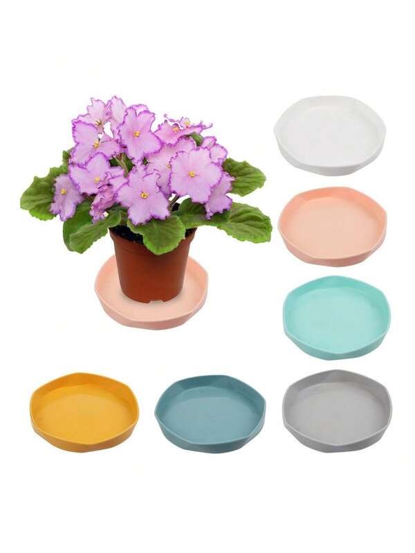 1 صينية نباتات بلاستيكية صلبة من الراتنج - مناسبة للأصص الداخلية والخارجية! صينية أصص بلاستيكية سميكة من الراتنج، بطانة قاعدية، صينية دائرية لتجميع المياه، حامل نباتات، لوحة نباتات مكتنزة. قد تختلف الدفعات المختلفة ولكن لا يؤثر ذلك على الاستخدام.