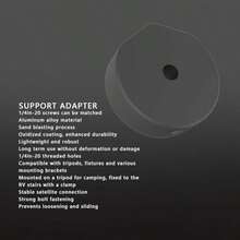 Mini Mount, Pole Mount with Mini Tripod Adapter, Adjustable Clamp Mount for RV Ladders, Guardrails, Compatible with Old Model Mini Accessories (Mount and Black Adapter)(Montura y adaptador negro) - Tipo 1 - Ver 8