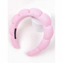 X Milania 1 Face Washing Headband/2 Face Washing Wrist Straps/3 Set Of Hydrotherapy Headbands, Makeup Headbands, Face Washing Headbands, Skincare Headbands, Pink Velvet Fluffy Sponge Headbands, Bows, Bubbles, Hydrotherapy Headbands, Wristbands, Set Of Women's And Girls' Hair Accessories - Nhiều màu - Xem 9