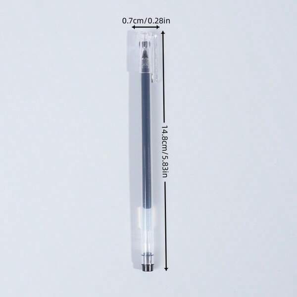 1 pieza Bolígrafo neutro de gran capacidad y escritura suave, estilo INS, diseño minimalista coreano de 0.5 mm, ideal para estudiantes, uso en oficina, proporciona una experiencia de escritura clara y fluida, de larga duración, adecuado para estudiantes, profesionales y amantes de la papelería (color/estilo aleatorio)