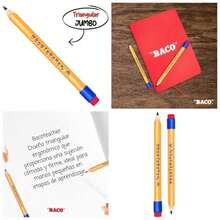 Lpiz de Grafito Bacoteacher Jumbo Triangular HB/2 - Blister con 2 Lpices Gruesos - Jumbo - Ver 1