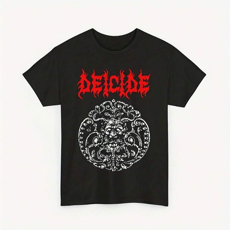 Deicide Death Metal Band T-Shirt - Brutal Design Iconic Logo Dark Aesthetic Perfect For Metalheads And Fans Of Extreme Music. - 款式13 - 查看 1