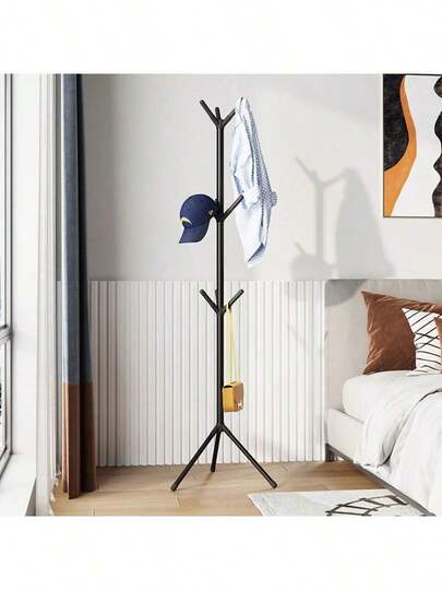 Perchero multifuncional con diseño elegante, perchero de pie versátil para colgar ropa para la sala de estar, fácil de mover, perfecto para secar ropa, ideal para organizar la entrada, elemento esencial de decoración del hogar moderna, solución ahorradora de espacio para apartamentos pequeños, construcción duradera y resistente, mejora la estética de tu hogar, perfecto para uso estacional, gran idea de regalo para inauguración de casa o festividades, mantén tu espacio ordenado y organizado, solución de almacenamiento funcional y elegante para uso diario.