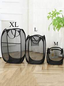 网状大容量脏衣篮，可折叠衣物收纳篮，家庭洗衣篮的完美多功能收纳袋，洗衣篮浴室收纳篮，篮子，收纳篮，可折叠洗衣篮 - 彩色 - 查看 5
