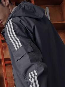 阿迪达斯 (ADIDAS) Adidas Originals STAG TRACK 休闲简约百搭连帽夹克 男女同款 深灰色 STAG TRACK JACKET 经典运动连帽夹克 - 深灰色 - 查看 5