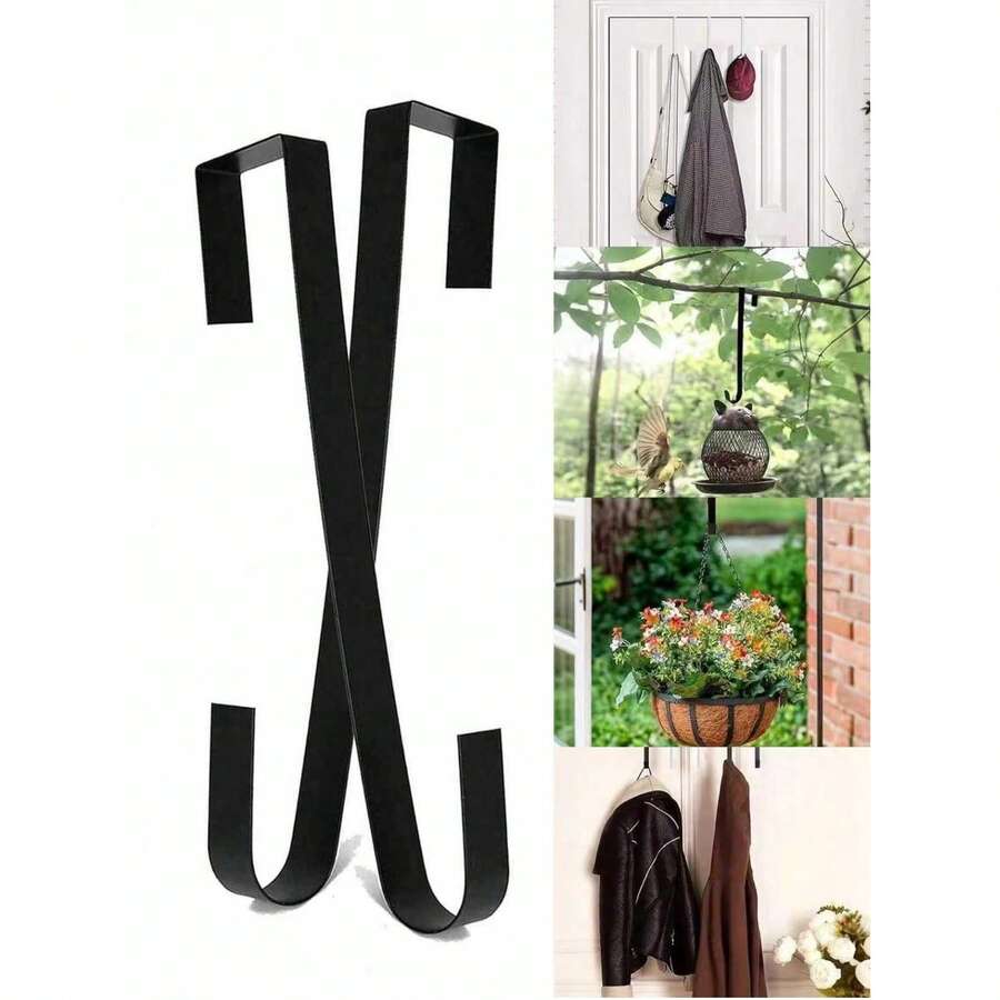 4/2/1pc Wreath Hangers For Front Door, New Year Wreath Decoration, Metal Hanger, Sundry Hanger, Doorway Decoration Hook, Valentine's Wreath, Easter Wreath, Thanksgiving Day, Autumn Home Decor Ations Room Decor