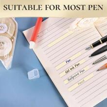 - Cinta correctora beige de pies de largo, deslizamiento suave, sin residuos, secado rpido, perfecta para la escuela, suministros de oficina, manualidades, toma de notas, diario paquete - 2 - Ver 6