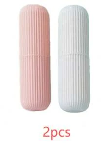 1个便携式牙刷杯，浴室牙膏收纳盒，旅行洗漱用品整理杯，创新设计 - 彩色 - 查看 24
