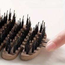 Bàn chải tóc lông heo 100 răng - Tay cầm bằng nhựa ABS, phù hợp với tóc thường. Có thể massage da đầu, loại bỏ gàu và làm mượt tóc. Phù hợp cho cả nam và nữ. | Bàn chải lông heo mềm mại | Bền bỉ, một món quà cần thiết cho Giáng sinh, Halloween, Lễ Tạ ơn và các ngày lễ khác. - Nhiều màu - Xem 7