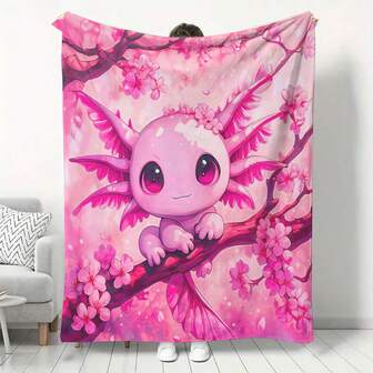 1pc Red Dragon Pattern Bohemian Style Colorful Blanket, Soft & Casual Home/Office Throw, Warm Nap Blanket, Suitable For Travel, Gift, Unique Bedroom Decor, Vibrant Home Accessory, Comfortable & Lightweight, For Daily Use