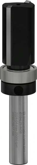  Bosch 1 fresa de enrasado Pro con rodamiento de bolas guía superior (para madera blanda, madera dura, diámetro de 16 mm, accesorio profesional, fresadora manual, enrutador de recorte)