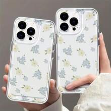 Bonita funda con diseño de flores pastel, compatible con iPhone 16, 15, 14 Pro Max, 13, 12, 11, XR y XS Plus. Fabricada en silicona TPU, ofrece protección contra golpes y caídas, además de una excelente sensación al tacto. Es el regalo perfecto para familiares, amigos y seres queridos. - transparente - Ver 3