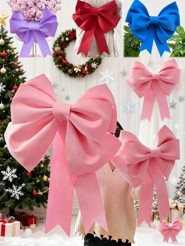 1pc Extra Large Bow (DIY Kit Required For Self-Assembly) For Valentine's Day Mother's Day Women's Day Wedding Anniversary Birthday Party Backdrop Wall Decoration, Living Room Decoration, Public Place Photo Frame Background, Suitable For Christmas Tree Topper, Door And Window Decoration, Party Wedding Shower Decoration, Large Gift Packaging, Wedding Birthday Wall Decoration Wall Hanging Display. Birthday