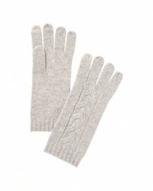 Guantes de cachemira con cable central de Bruno Magli - Gris - Ver 2