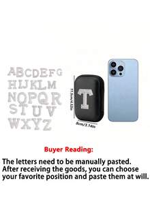 5/3/1 piezas Caja de almacenamiento de cuero PU con letra A-Z, Portador de tarjetas de juego, Organizador de caja de tarjetas de identificación/tarjetas/tarjetas de presentación, Adecuado para viajes, accesorios digitales, estuche para auriculares - Multicolor - Ver 4