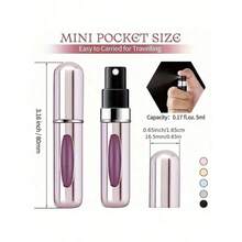 1pcs/Set 5ml Refillable Perfume Atomizer, Organizer Pouches Mini Portable Spray Bottles, Cologne Mist Sprayer, Leak-Proof Mini Perfume Bottle. Suitable For Night Out, Travel, Party And Dates. Packaging Bags Perfume Refillable Bottle - Nhiều màu - Xem 10