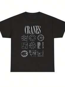 Cranes Tshirt Gifts, Uni Heavy Cotton Tee - 款式2 - 查看 1