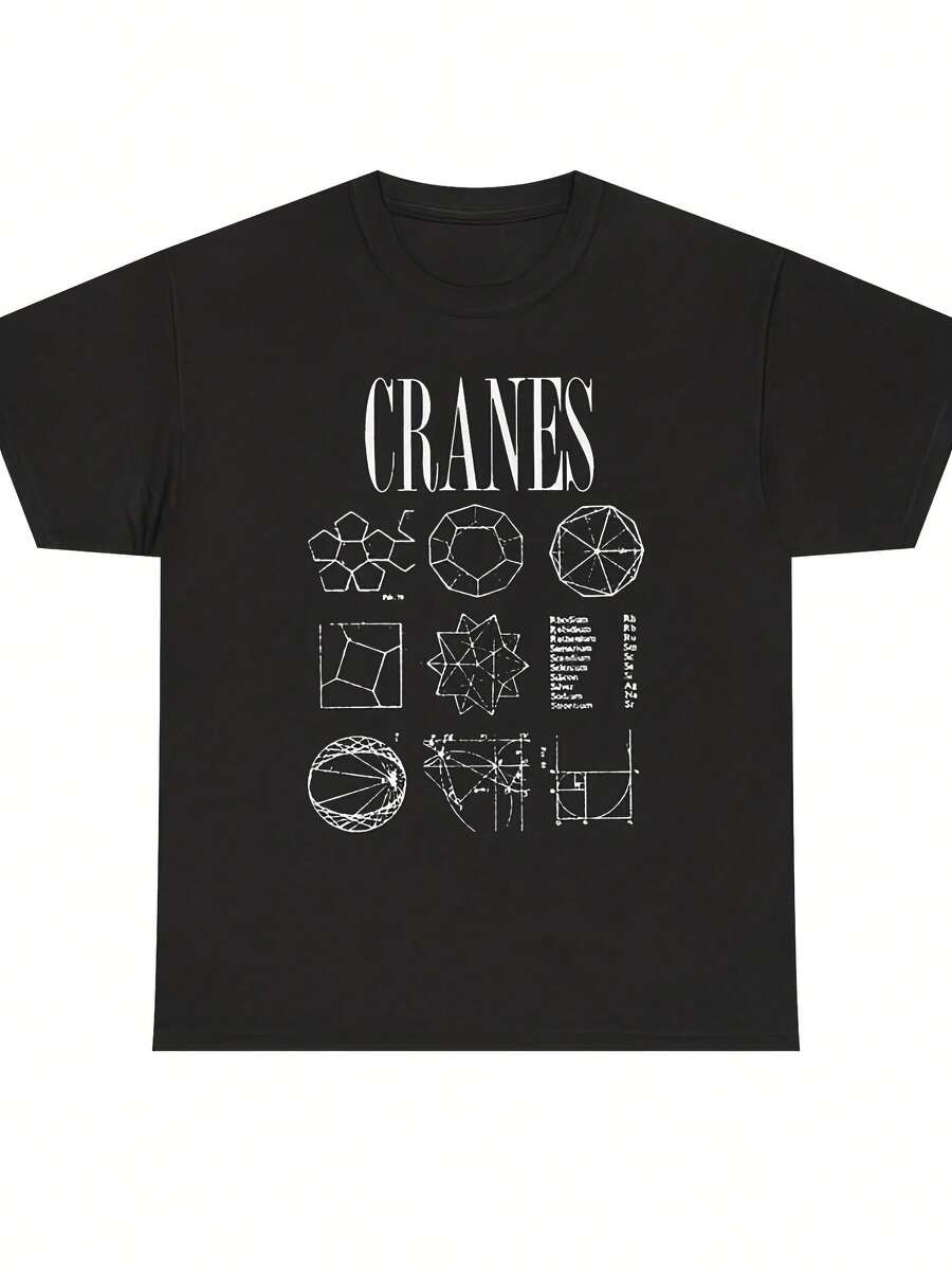 Cranes Tshirt Gifts, Uni Heavy Cotton Tee - 款式2 - 查看 1
