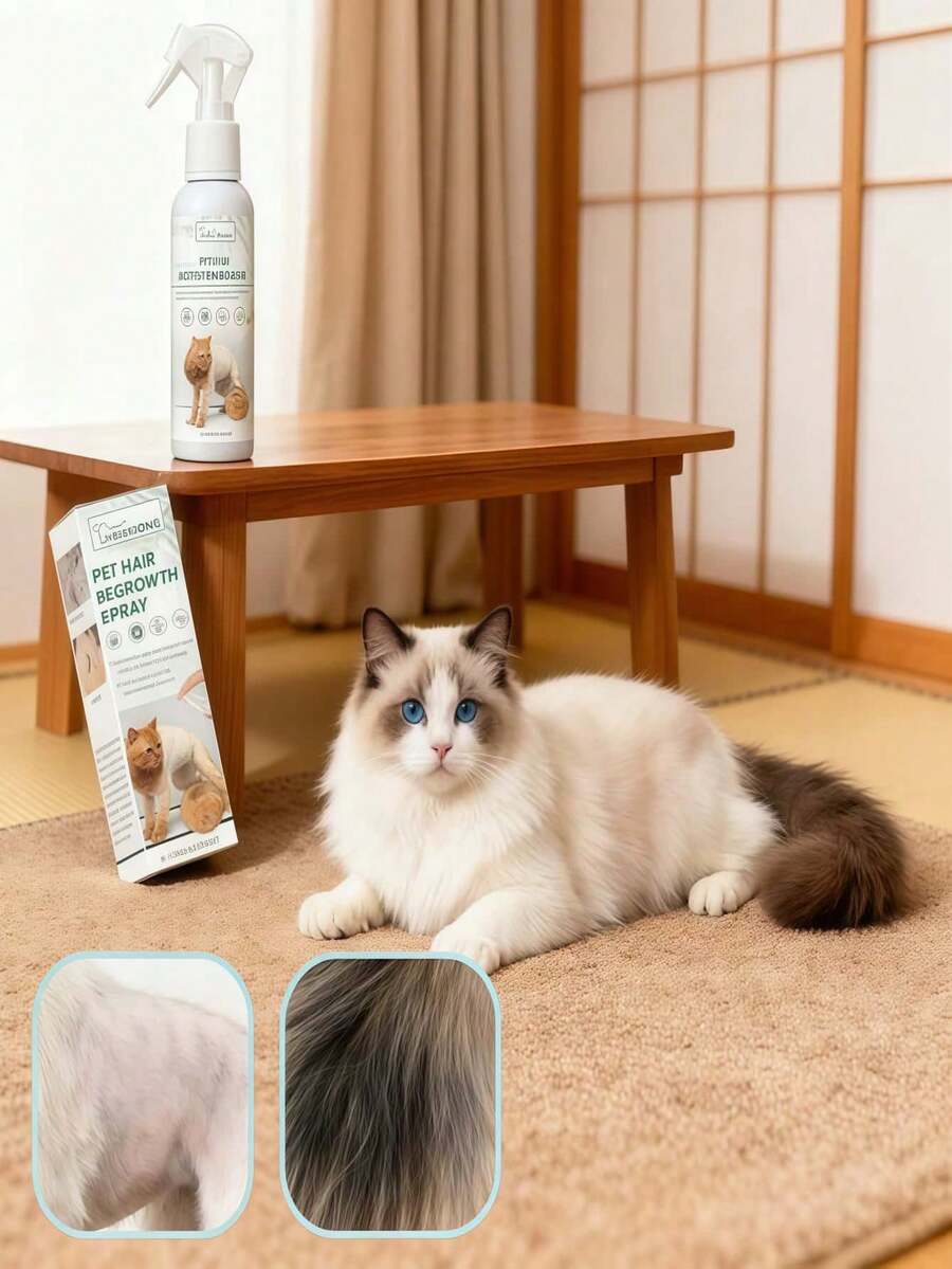 Pet Fur Growth Enhancer, Cat & Dog Hair Repair & Conditioning Spray