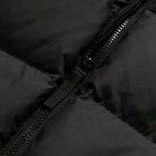 Puma 男士短款羽绒服连帽上衣，撞色休闲日常旅行运动外套，694699-01 - 黑色 - 查看 7
