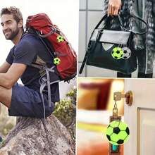 6/15/20/30pcs Football Backpack Pendant Reflective Safety Keychain, Suitable For Night Outing, Luggage Pendant - Multicolor - View 9