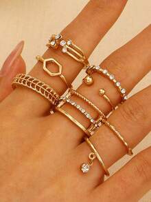 8-piece Set With Gold Multi-layer