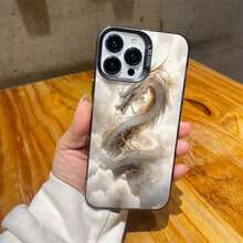 Phone Case With A Dragon Roaming In Mid-Air For IPhone 16 Pro Max, Smudge-Proof, Drop-Proof Case 15/14 Plus/13 Cartoon 12/11Pro Phone Case - Mixed Color 1 - View 10