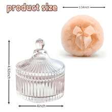 2 Pcs Large Body Powder Puff And Container Powder Container With Puff Powder Puff Container Soft Washable Reusable Velour Face Body Glitter Powder Puff Wet Dry Makeup (Colorful Simple),Cheap,Valentine's Day,Cheap Items,Travel,Travel Essential,Room Decor,Valentine's Gift,Cheap Stuff,Room,1 Dollar Items,Vacation Essentials,Gifts For Women,Bedroom,Valentine,99 Cent - Clear - View 6