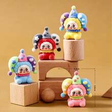 9pcs Circus Clown Figurines, Suitable For 3-Year-Olds, Office Desk Decor, Live Streaming, Party Decorations, Classroom Rewards, Holiday Gifts - Multicolor - View 3