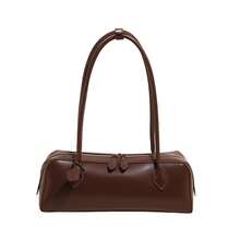 2026 New Women's Niche Design Shoulder Bag With Large Capacity Underarm Bag, Tote Bag, Clutch, Crossbody Bag Premium Elegant Long-Line Bag In Red, Black, And Coffee Brown Perfect For Vacation, Shopping, And Commuting - 咖啡 - 查看 2