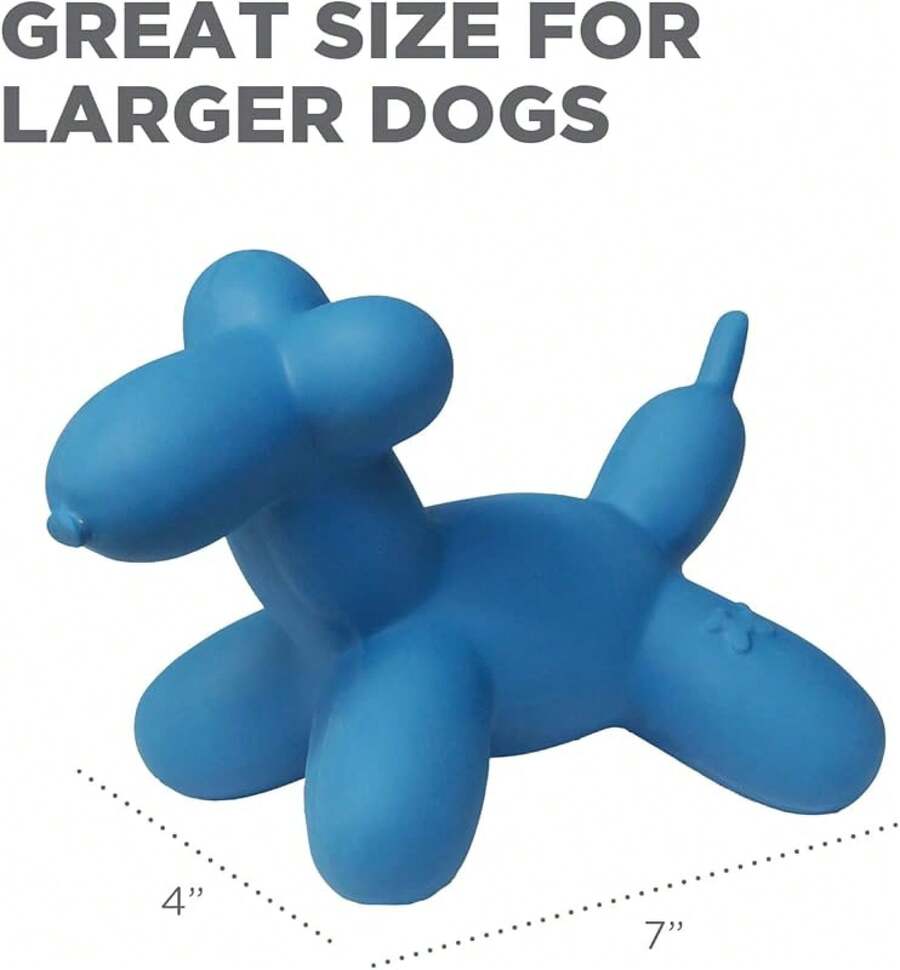 Outward Hound By Charming Pet Latex Rubber Balloon Squeaky Dog Toy, Blue, Large - 綠色 - 查看 1