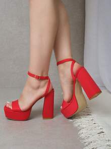 Women Wedges & Flatform - 紅色 - 查看 5