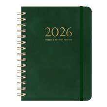 一套140页2026年计划本，包含周计划和月计划，螺旋装订，硬封面，适用于春节、教师节、圣诞节、儿童节等节日，高品质日记本，是办公、居家、学校用品、派对礼品、市场营销活动、商务礼品、广告礼品、促销品、会议礼品、福利礼品、节日礼品、奖励和纪念、公关礼品的理想之选。 - 彩色 - 查看 11