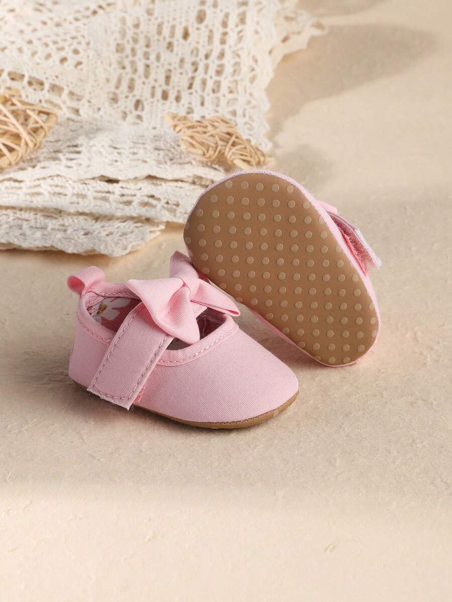 Zapatos de princesa de unicolor para bebé niña de 0-3-5 meses, adecuados para primavera y otoño, para interiores y exteriores