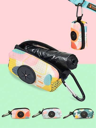 حامل كيس نفايات الكلاب الخفيف الوزن والمنفذ للهواء، يتضمن لفتين من أكياس النفايات ويعمل مع أي قيادة (القيادة غير مشمولة)