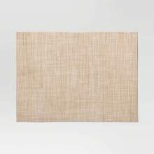 2pk Placemat Tan Heathered Vinyl - Threshold - 1 - View 4