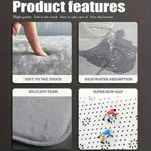 1pc Christmas Themed Door Mat, Non-Slip, Washable, Winter Doormat For Indoor And Outdoor Entrance Decoration