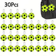 6/15/20/30pcs Football Backpack Pendant Reflective Safety Keychain, Suitable For Night Outing, Luggage Pendant - Multicolor - View 16