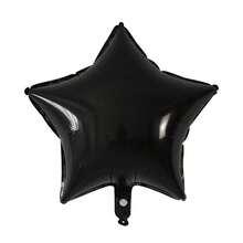22 unidades. Globos de helio de aluminio de estrella blanca y negra decoración para de cumpleaños y boda Shower juguetes para niños suministros de Globos de aire de látex - Como la imagen - Ver 4
