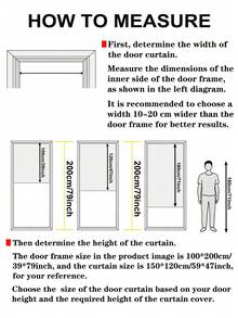 1 pieza Cortina divisoria de habitación con estampado floral azul vintage, flecos beige, diseño sin varilla, fácil instalación, lavable, división de habitación, cortina corta de cocina, protección de privacidad, decoración del hogar, adecuada para sala de estar, dormitorio, cocina, entrada, armario, fiesta temática, todo el año - flores azules - Ver 7