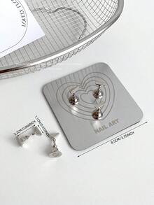 美甲装饰品，跨境热销圆形、方形、多边形金属磁性底座美甲展示架，指甲油架，韩式美甲用品，摄影道具，DIY配件