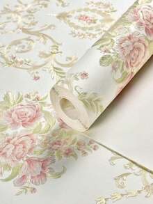 1pc Self-Adhesive Wallpaper, Warm Girl's Bedroom Wallpaper Wall Sticker, 3D Stereoscopic Wall Decal, Room Background Wall - Multicolor - View 9