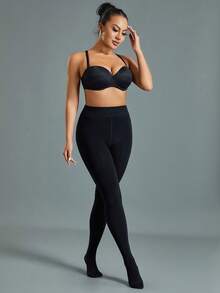 1 Packung Damen Thermoleggings mit Futter, dicke schwarze Leggings, weich und hochelastisch für Zuhause, Yoga, Formung, Outdoor, Einkaufen, Reisen, Arbeit, Gym-Training, Herbst/Winter