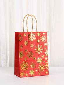2/6/12/18pcs Christmas Gift Bags With Handles - Holiday Santa Claus, Reindeer And Snowman Patterns, Christmas Shopping Bags, Storage Bags, Tote Bags, Suitable For Holiday Shopping And Party Gifts - Multicolor - View 7